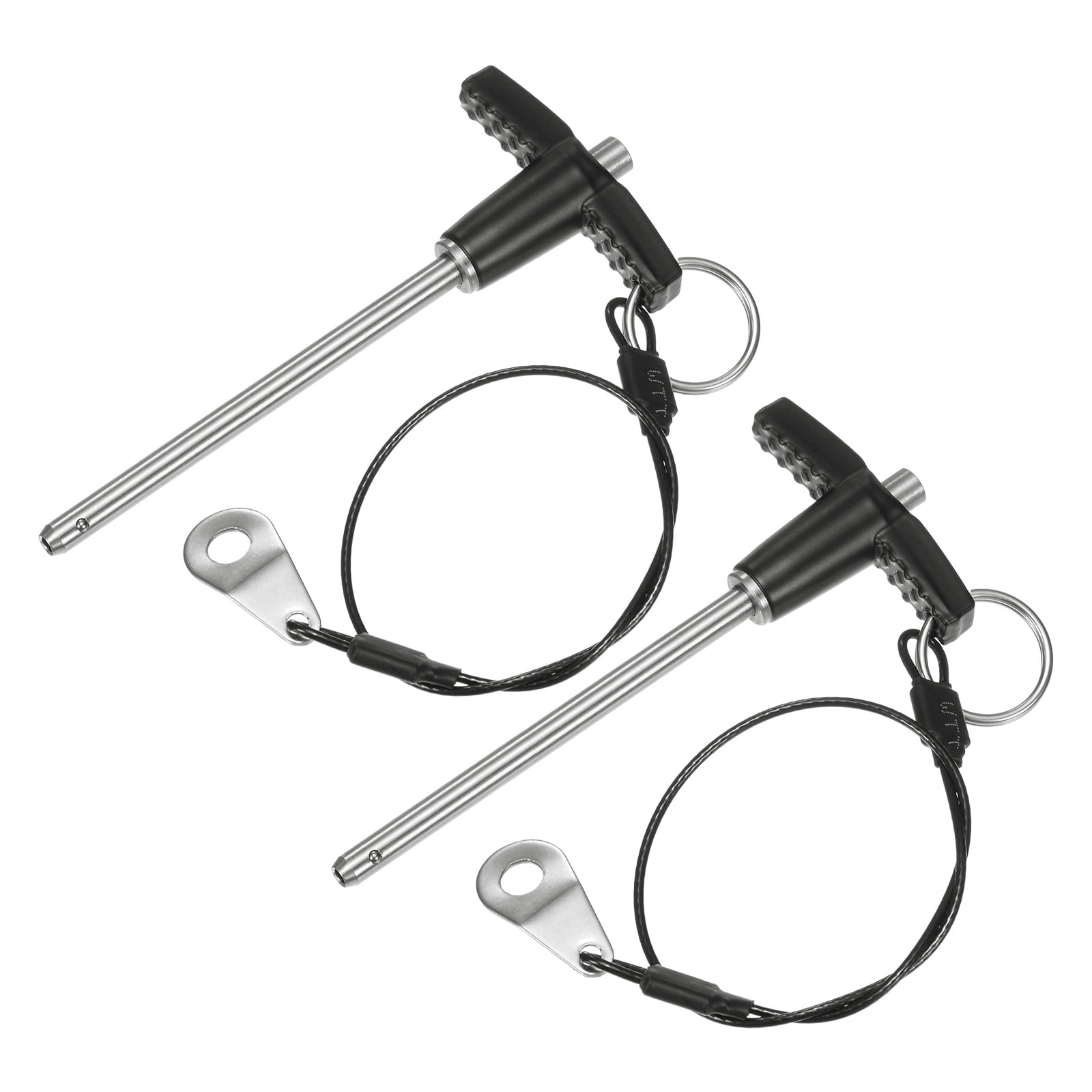 Uxcell 2Pcs T Handle Lock Pins, 5mm Dia. 70mm Usage Long Push-Button ...