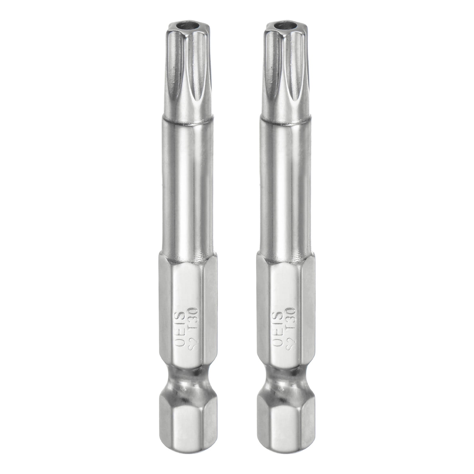 Uxcell 2Pcs T30 Security Torx Bit 1/4
