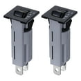 thumbnail image 1 of Uxcell 2Pcs Thermal Circuit Breakers 125/250VAC 32VDC 2.5A Manual Reset Electric Button Breaker Thermal Overload Protector for Electrical Equipment, 1 of 6