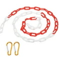 thumbnail image 1 of Uxcell 2Pcs Total 20Ft Plastic Safety Barrier Chain, 4 Magnetic Hooks, Red White, 1 of 6