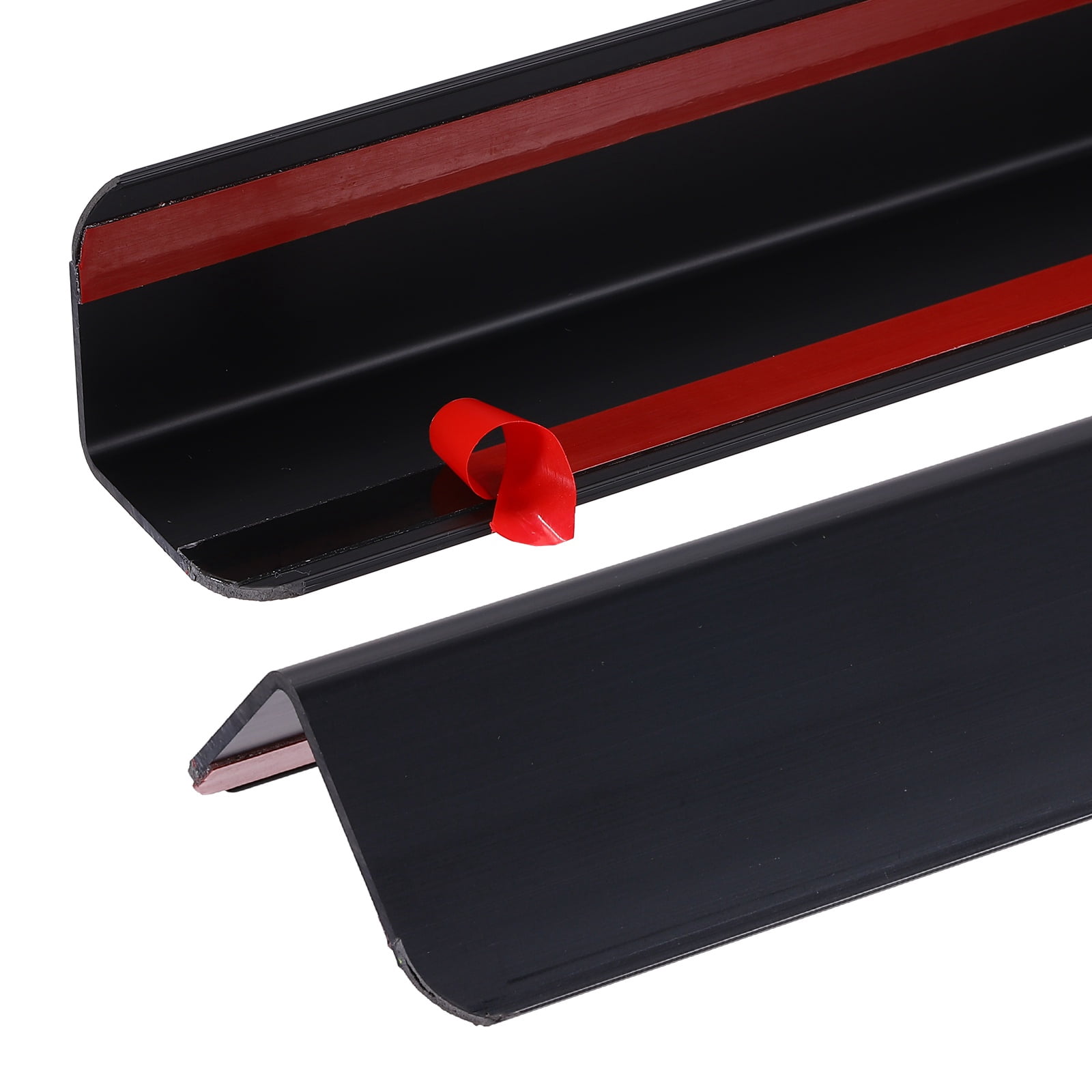 Uxcell 2Pcs Wall Corner Protector, 50cm x 4cm Self Adhesive Corner Guards for Door Wall Table Cabinet, Black