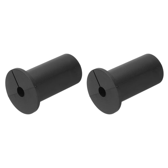 Uxcell 2Pcs Wall Grommets for Cables 1 Inch Silicone Cable Wall Bushing Feed Cable Routing Kits with 7.5mm Hole, Black