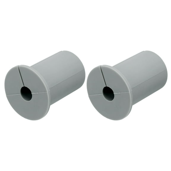 Uxcell 2Pcs Wall Grommets for Cables 1 Inch Silicone Cable Wall Bushing Feed Cable Routing Kits with 8mm Hole, Grey