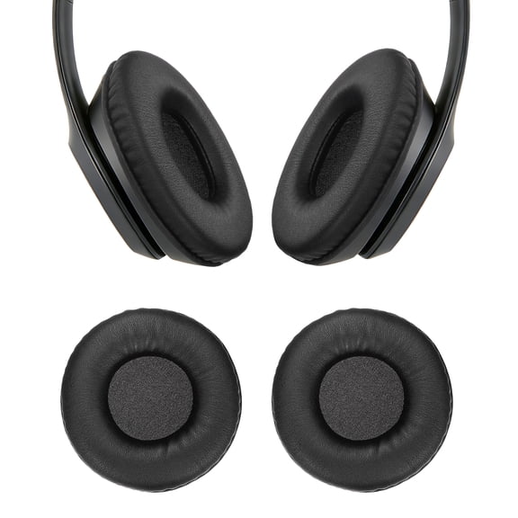 Uxcell 2Pcs Wireless Ear Pads Replacement Cushions (3.7 Inch) - Universal High Density, Soft Headphone Disposable Covers for Music/Gaming, Fits Most Standard Size Telephone, Black
