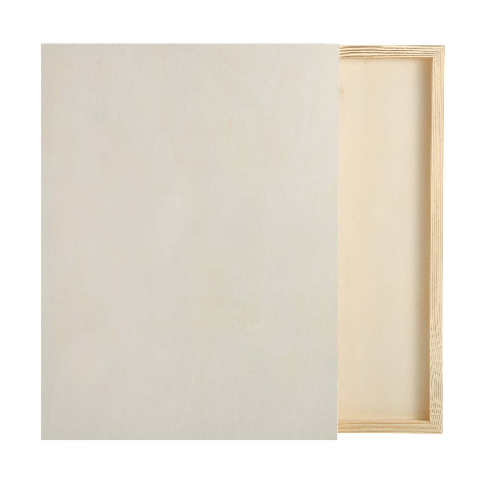 Uxcell 2Pcs Wood Canvas Boards, 12x16 Inch Wood Art Canvases Square Unfinished Wood Panel for Painting, Crafts, DIY Projects, Pouring Art