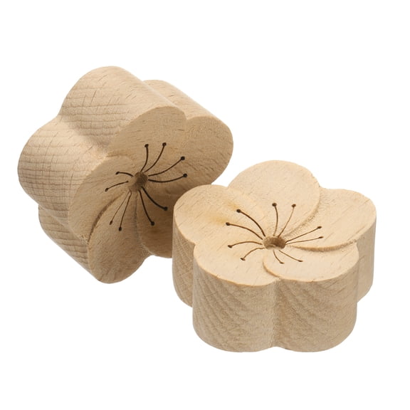 Uxcell 2Pcs Wood Essential Oil Diffuser, Beech Finish Plum Car Diffuser for Essential Oils Small Wooden Aroma Scent Diffuser for Car, Home, and Office