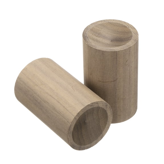 Uxcell 2Pcs Wood Essential Oil Diffuser, Black Walnut Cylinder Car Diffuser for Essential Oils Small Wooden Aroma Scent Diffuser for Car, Home, and Office