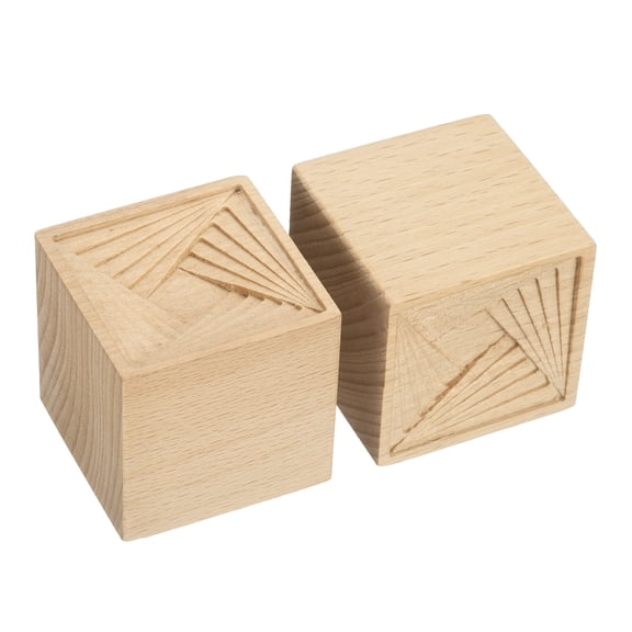 Uxcell 2Pcs Wood Essential Oil Diffuser, Black Walnut Square Steps Car Diffuser for Essential Oils Small Wooden Aroma Scent Diffuser for Car, Home, and Office