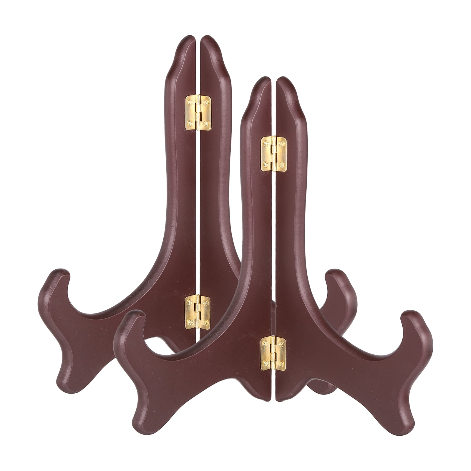 Banberry Designs Mahogany Easels - Set Of 2 Premium Wood Display Stands