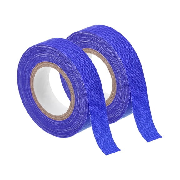 Uxcell 2Rolls 0.6inch x 32.8feet Neon Gaffers Cloth Tape Glow in the Dark Tape, Blue
