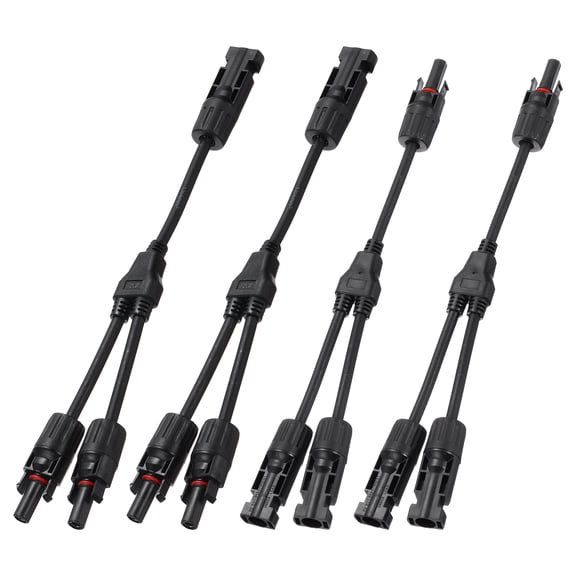 Uxcell 2Set Solar Panel Connector Y Branch Parallel Adapter 1000V IP67