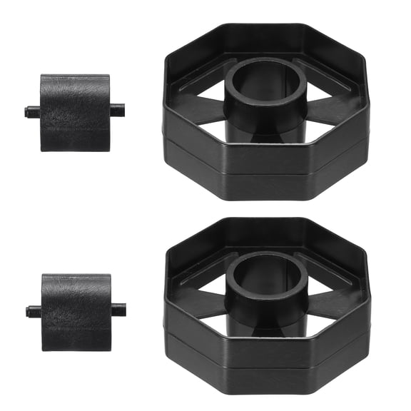 Uxcell 2Set Tape Dispenser Core, Replacement Wheel and Core for 20032/20072 Tape Dispenser Plastic Insert Parts for Home Office Warehouse Wrapping Packaging Mailing Shipping, Black