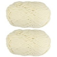 thumbnail image 1 of Uxcell 2Skeins Velvet Yarn Blanket Yarn 2x100g/7.1oz Polyester Soft Knitting Chenille Yarn Beige, 1 of 7