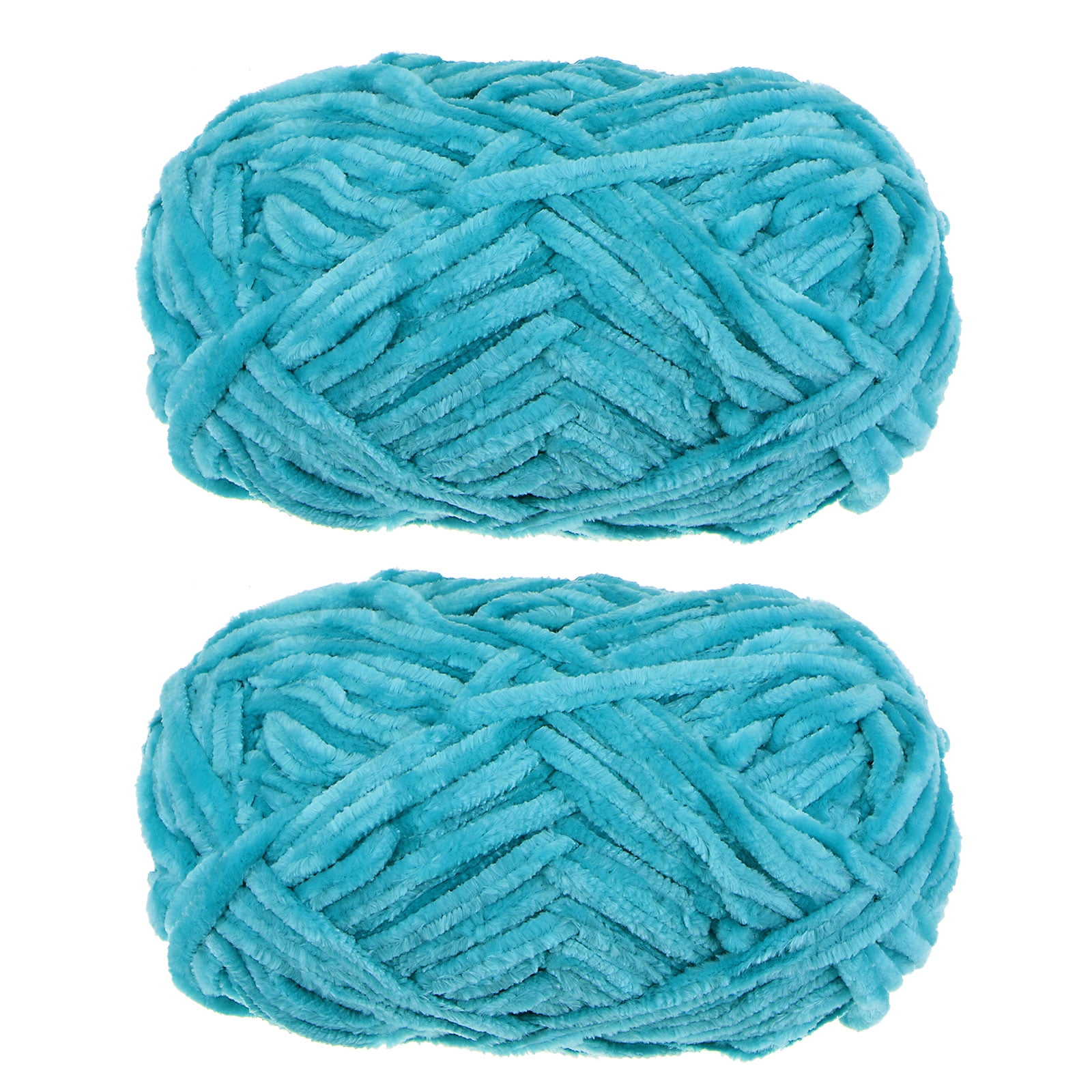 Uxcell 2Skeins Velvet Yarn Chenille Yarn 2x100g/7.1oz 174 Yards 6