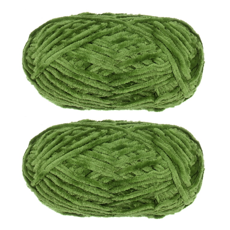  6 Rolls 1182 Yards Velvet Chenille Yarn Polyester Blanket Yarn  Fuzzy Crochet Yarn Fluffy Soft Yarn Thick Yarn for Crocheting for DIY Bulky  Weaving Crafts, 197 Yd, 3.53 Oz Each Roll (