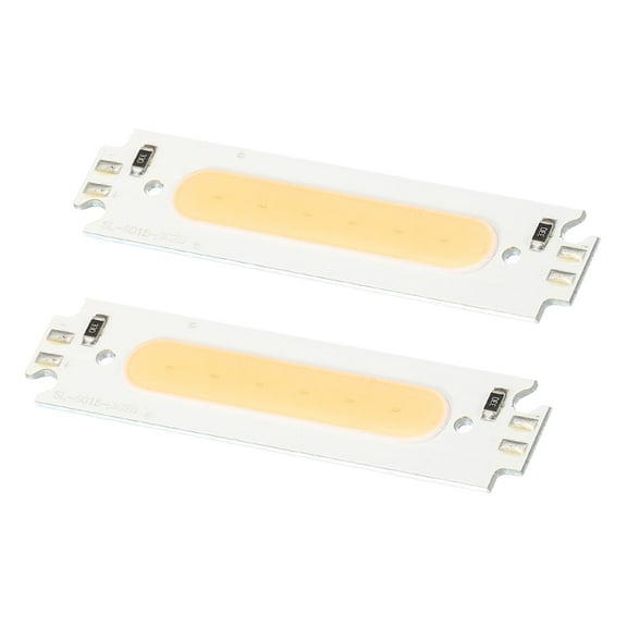 Uxcell 2W DC 3 3.7V LED Chip Bulb,Aluminum COB Lamps Bulb Purple Light 150-200mA 60x15mm for Home Reading 2 Pack