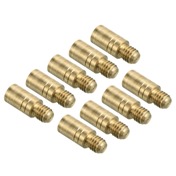 Uxcell 2g Copper Dart Weight Add Accentuator 9 Pcs 10mm 2BA Thread Darts Weight Adjuster Dart Accessories Gold