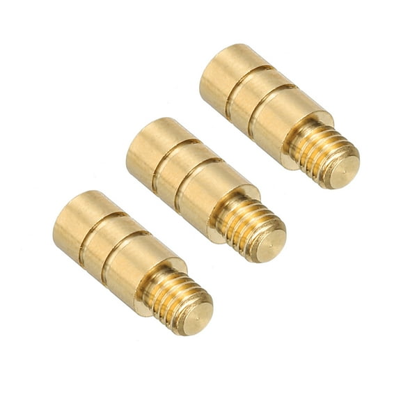 Uxcell 2g Dart Weights, Brass Add Accentuator 2BA Thread for Dart Counter Weight Accessories, Gold Tone 3Pcs