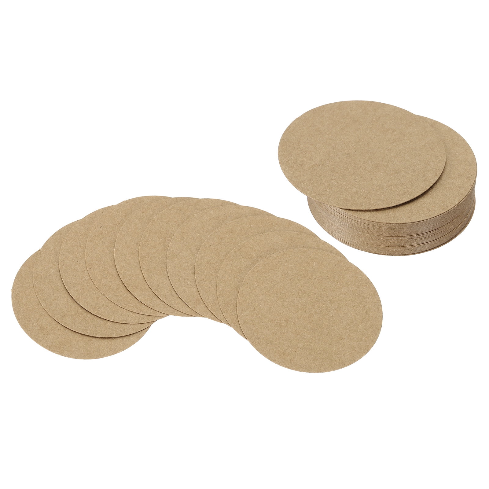 MECCANIXITY 24-Pack 3.1-Inch White Cardboard Circles – Thick 250gsm Card Stock For Crafts, Decor, And DIY Projects