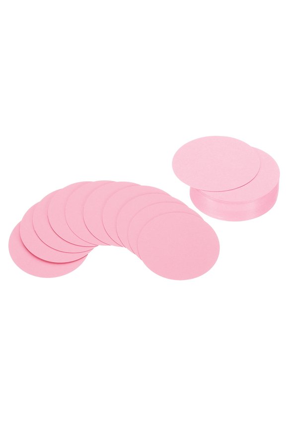 2inch Circle Card Stock, 50Pcs Round Shape Cutouts Paper Thick Cardstock Coaster for DIY Projects, Pink