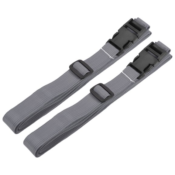 Uxcell 2m Adjustable with Quick Release Buckle Luggage Straps, Gray 2 Pack