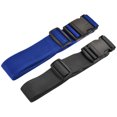 thumbnail image 1 of Uxcell 2m Length Baggage Buckle Travel Suitcase Luggage Strap, Black Blue 2in1 Set, 1 of 5