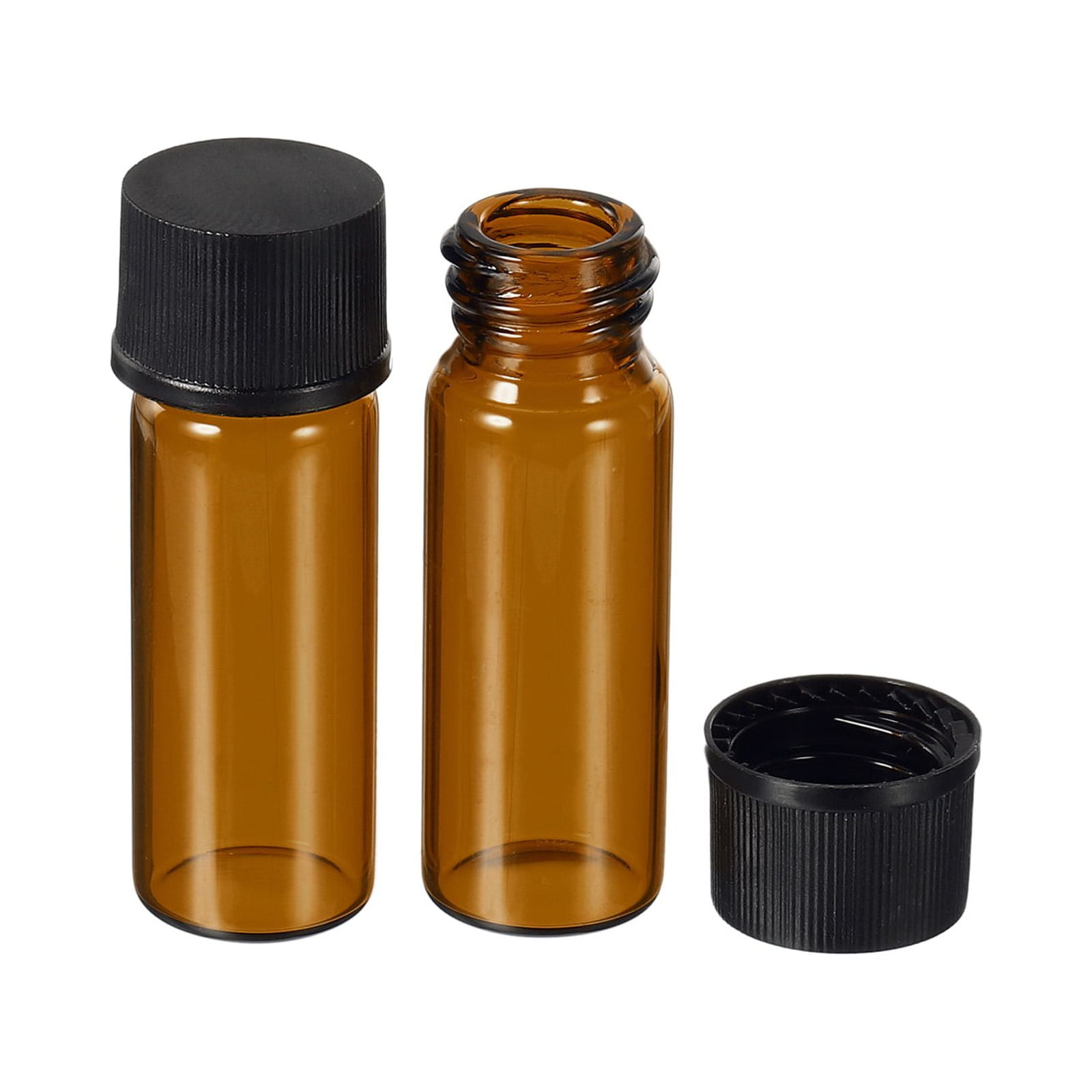 Uxcell 2mL Reagent Glass Storage Bottle Round Plastic Screw Cap Lab
