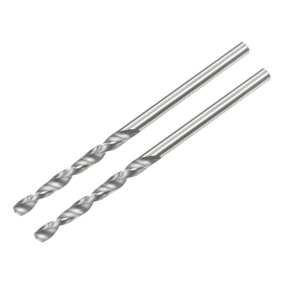 Uxcell 2mm C2/K20 Tungsten Carbide Straight Shank Spiral Flutes Twist Drill Bit 2 Pack
