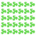 thumbnail image 1 of Uxcell 2mm DC Motor Shaft Propeller, 30mm Fan Shape 3-blade Plastic Round Propeller for DIY Model Airplane Science Education Toys Motor RC Boat Micro (Green, Pack of 30), 1 of 5
