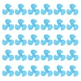thumbnail image 1 of Uxcell 2mm DC Motor Shaft Propeller, 30mm Fan Shape 3-blade Plastic Round Propeller for DIY Model Airplane Science Toys Motor RC Boat Micro (Blue, Pack of 30), 1 of 5