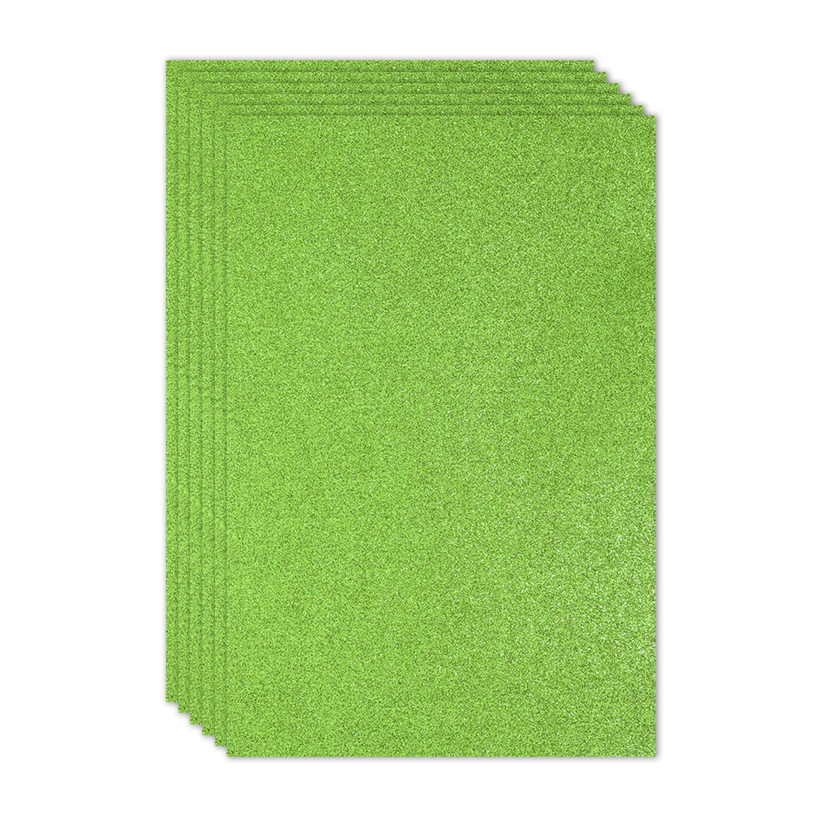 Uxcell 2mm(1/10") Thick Non Adhesive Glitter Foam Sheet 16x24inch(40x60cm) Light Green, EVA Shiny Foam Board for Craft, 6 Pcs