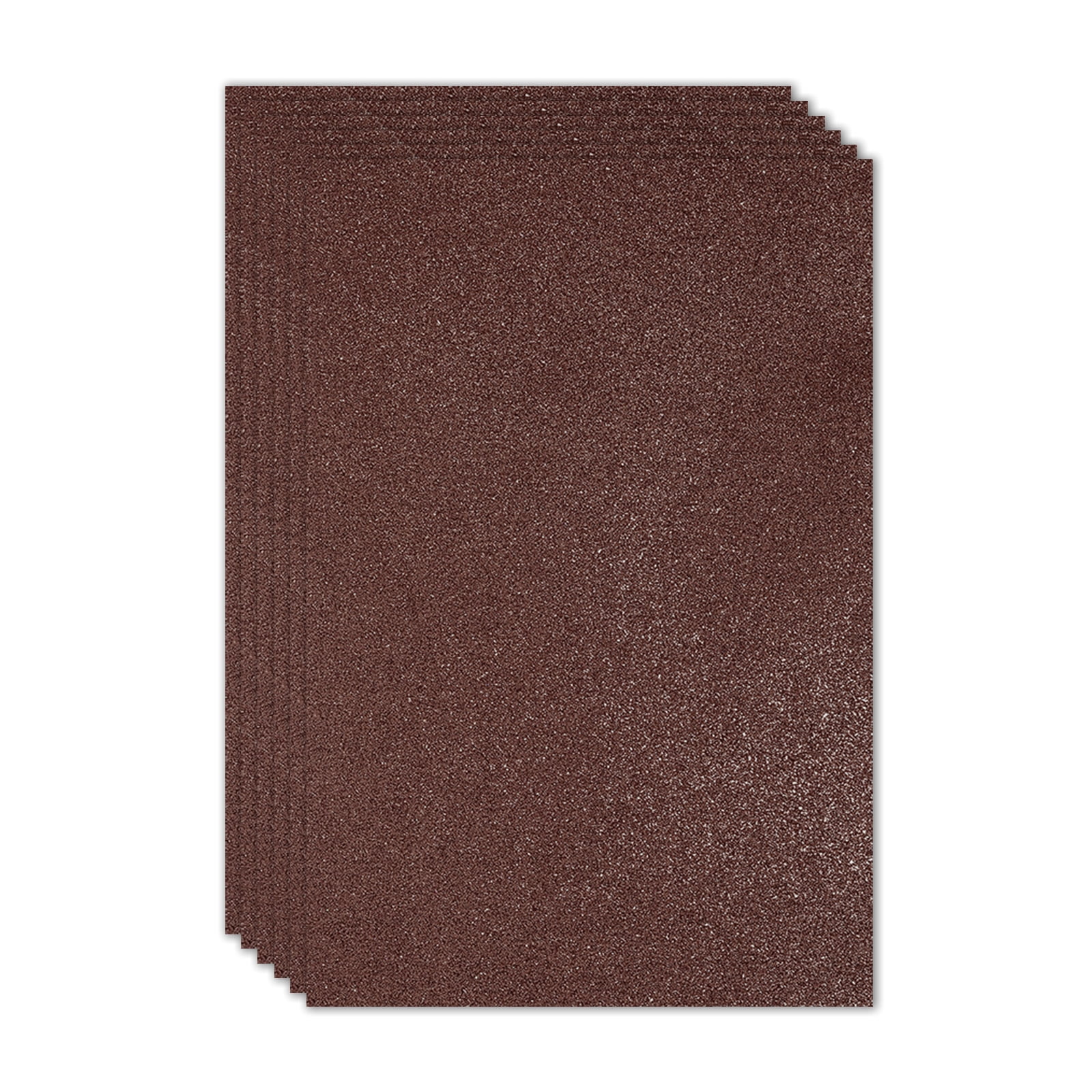 Uxcell 2mm(1/10") Thick Adhesive Glitter Foam Sheet 16x24inch(40x60cm) Coffee, EVA Shiny Foam Board for Craft, 6 Pcs