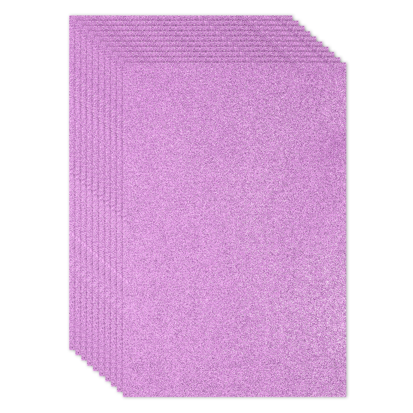 Uxcell 2mm(1/10") Thick Adhesive Glitter Foam Sheet 16x24inch(40x60cm) Dark Purple, EVA Shiny Foam Board for Craft, 6 Pcs