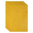 thumbnail image 1 of Uxcell 2mm(1/10") Thick Adhesive Glitter Foam Sheet 16x24inch(40x60cm) Gold Tone, EVA Shiny Foam Board for Craft, 6 Pcs, 1 of 8