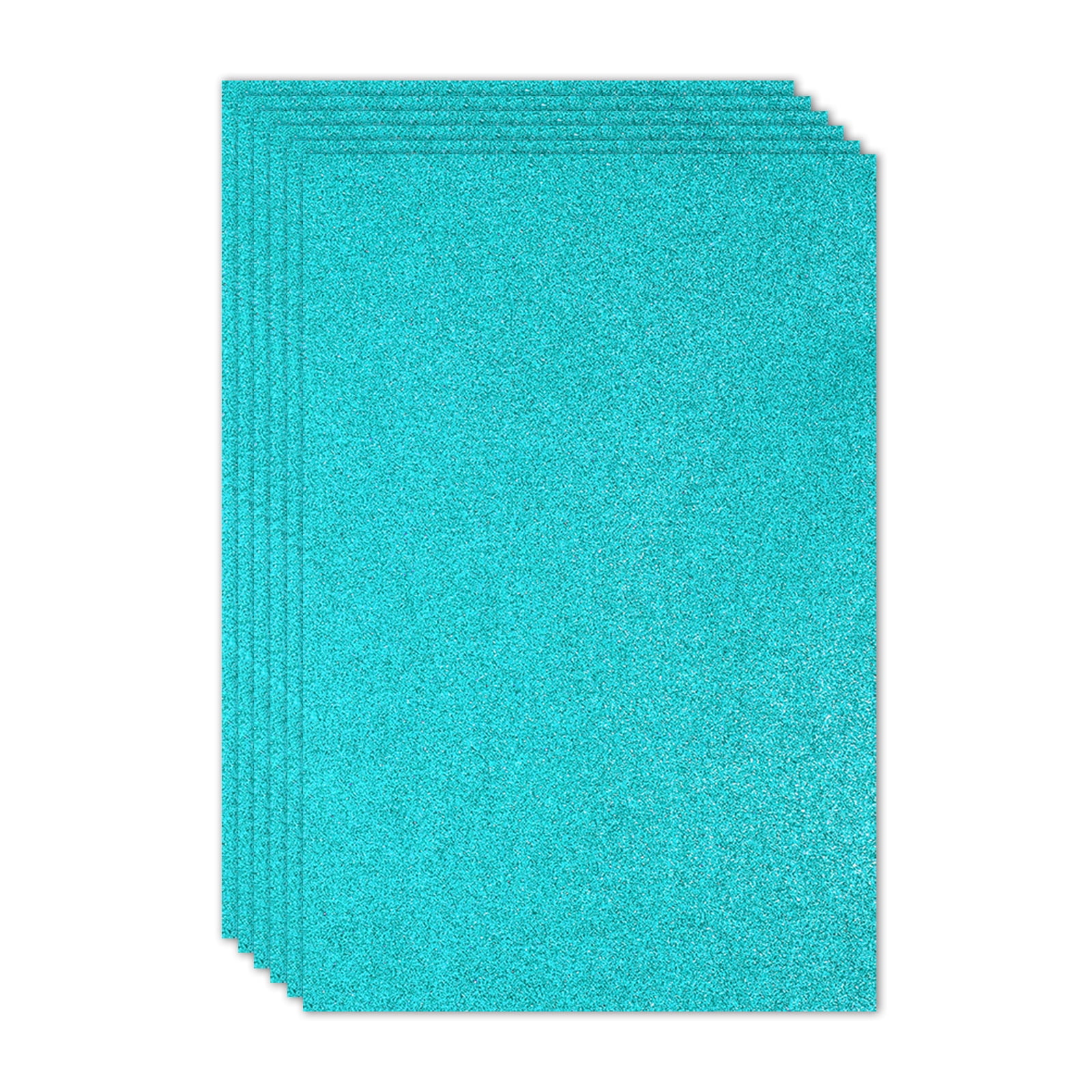 Uxcell 2mm(1/10") Thick Non Adhesive Glitter Foam Sheet 16x24inch(40x60cm) Blue Green, EVA Shiny Foam Board for Craft, 6 Pcs