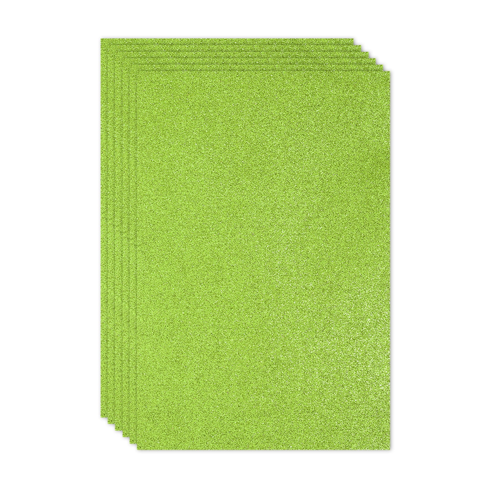 Uxcell 2mm(1/10") Thick Adhesive Glitter Foam Sheet 16x24inch(40x60cm) Green, EVA Shiny Foam Board for Craft, 6 Pcs