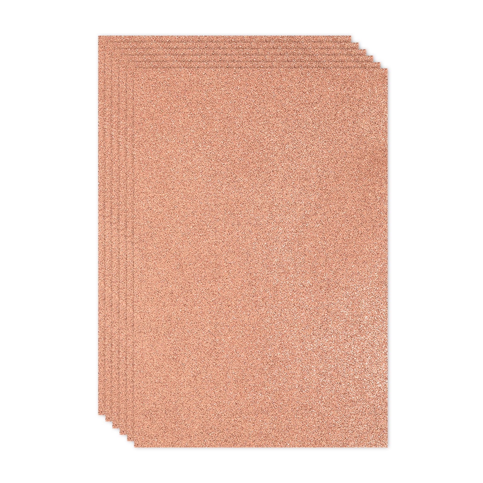 Uxcell 2mm(1/10") Thick Non Adhesive Glitter Foam Sheet 16x24inch(40x60cm) Light Yellow, EVA Shiny Foam Board for Craft, 6 Pcs