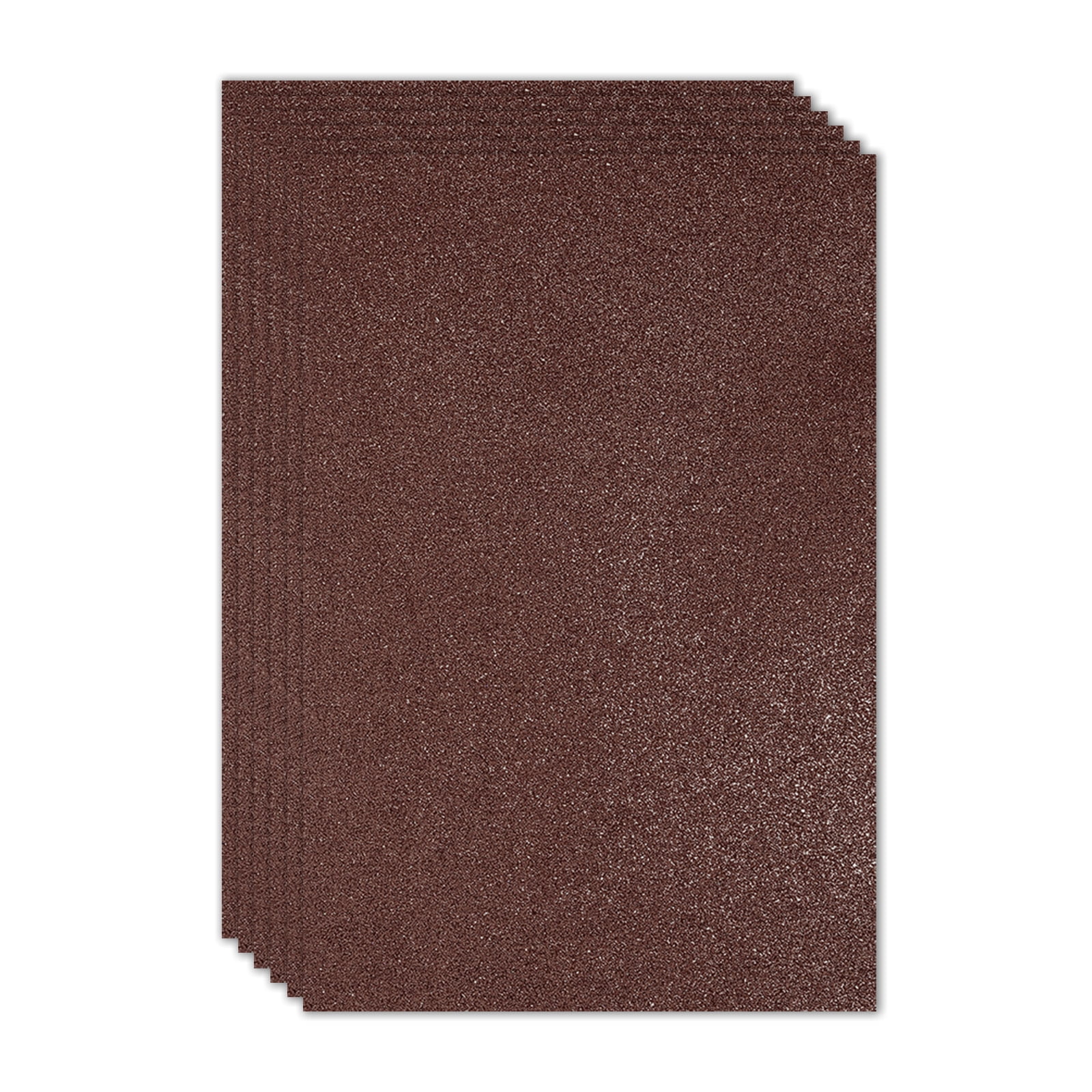Uxcell 2mm(1/10") Thick Non Adhesive Glitter Foam Sheet 16x24inch(40x60cm) Coffee, EVA Shiny Foam Board for Craft, 6 Pcs