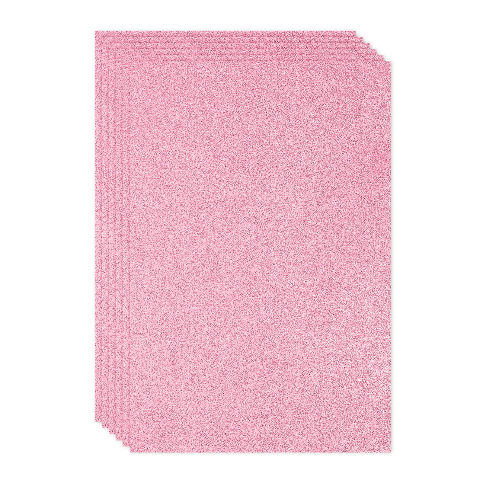 Uxcell 2mm(1/10") Thick Non Adhesive Glitter Foam Sheet 16x24inch(40x60cm) Pink, EVA Shiny Foam Board for Craft, 6 Pcs