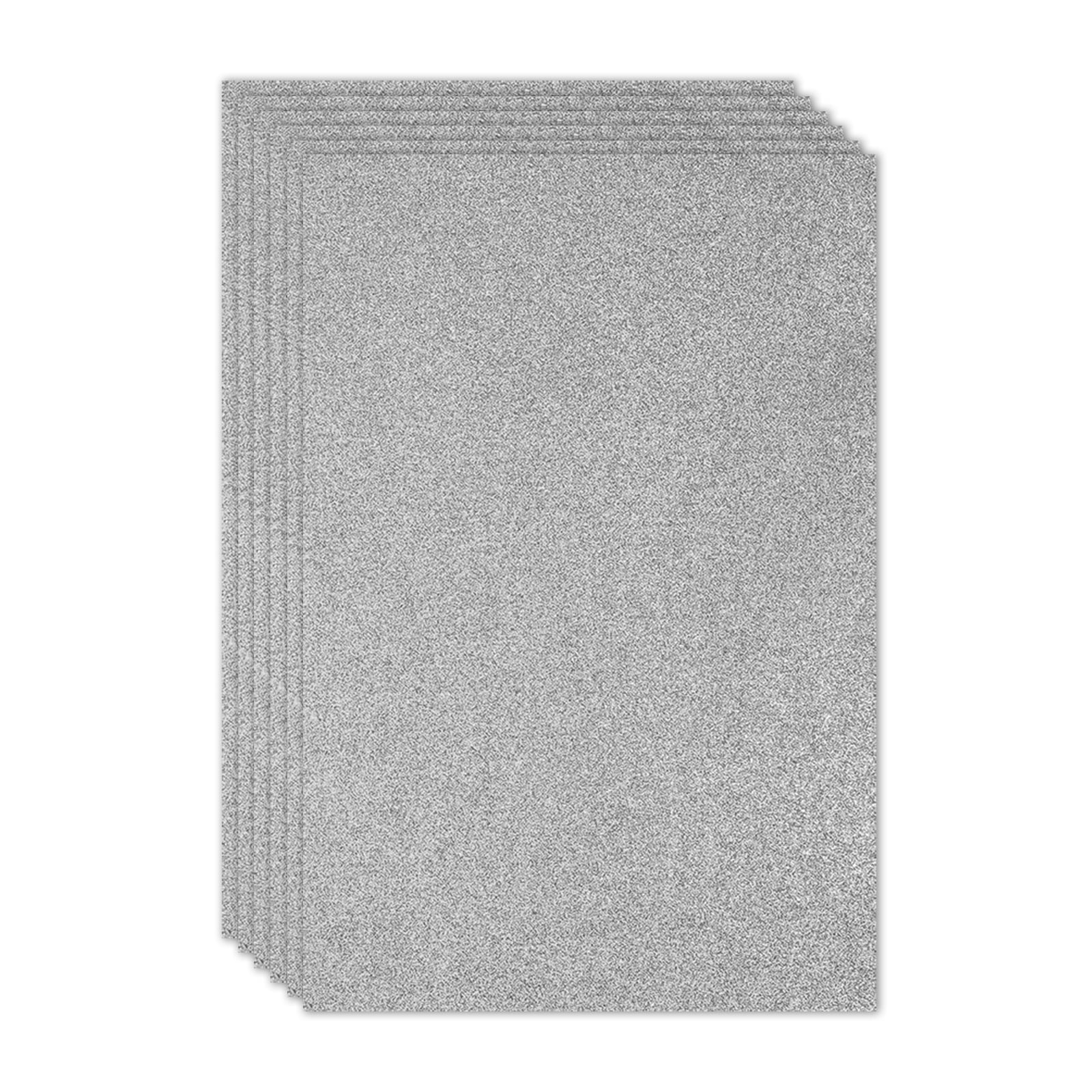 Uxcell 2mm(1/10") Thick Non Adhesive Glitter Foam Sheet 16x24inch(40x60cm) Gray, EVA Shiny Foam Board for Craft, 6 Pcs