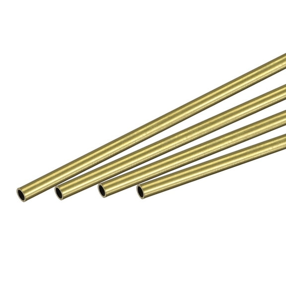 Uxcell 2mm OD 0.25mm Wall Thickness 300mm Length Brass Tube 4 Pack