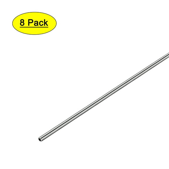 Uxcell 2mm OD 0.3mm Wall Thick 250mm Length 304 Stainless Steel Tube 8 Pack