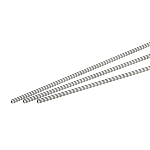 Uxcell 2mm OD 0.3mm Wall Thickness 250mm Length 304 Stainless Steel Tube 3 Pack