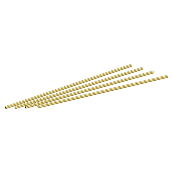 Uxcell 2mm OD 0.5mm Wall Thickness 100mm Length Brass Round Tube 4 Pack