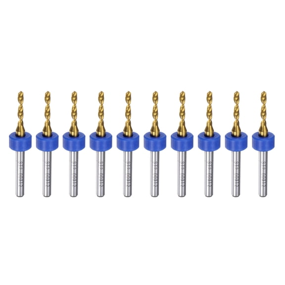 Uxcell 2mm PCB Drill Bits 1/8" Shank Carbide Micro Twist Mini Drill Bits CNC Engraving Drilling Tool, 10 Pieces