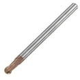thumbnail image 1 of Uxcell 2mm Radius 4mm Shank 75mm Length HRC55 Carbide AlTiSin Coated Ball Nose End Mill, 1 of 6