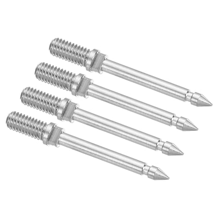 Uxcell 2mm Test Probe Pins, 4Pcs Copper Multimeter Test Extention Probe Pin Tip Needle, Silver