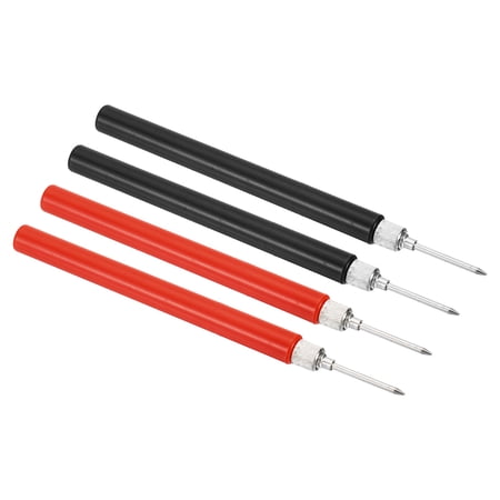 Uxcell 2mm Test Probes, 4Pcs Multimeter Test Extention Pen Probe Pin Needle, Red Black