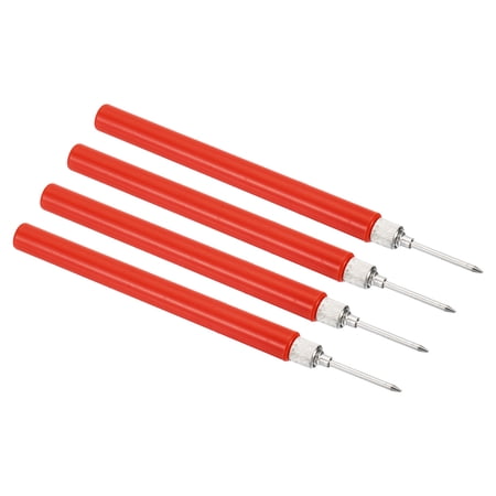Uxcell 2mm Test Probes, 4Pcs Multimeter Test Extention Pen Probe Pin Needle for Electrical Circuit Test Measurement, Red