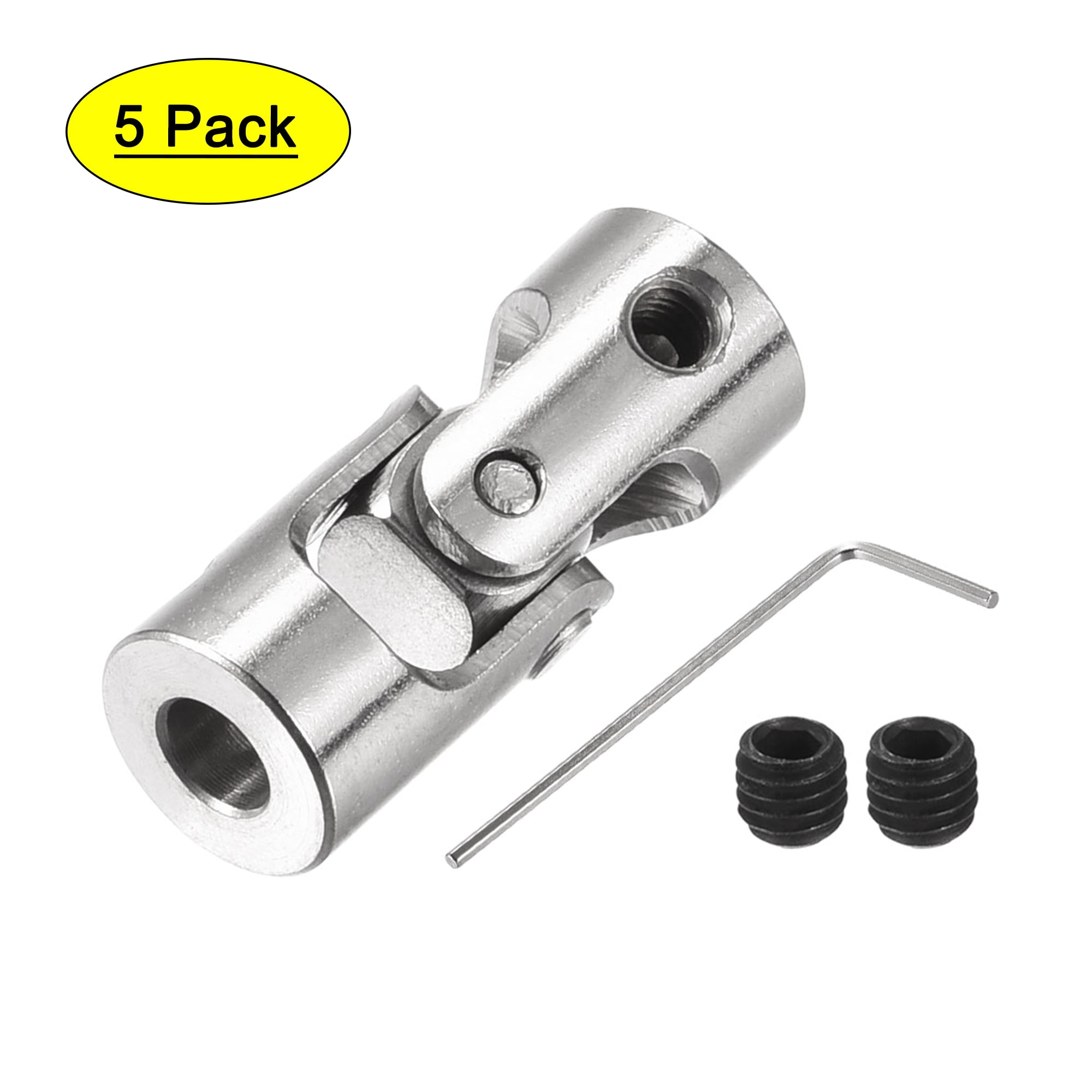 2 Pezzi Giunto Universale In Acciaio Inox Per Albero Motore RC - 4mm A 3.175mm - Connettore Per Cuscinetti Sterzo Per Auto, Crawler E Barche Telecomandate